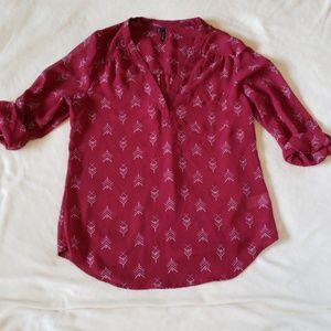 Maurices Maroon Top